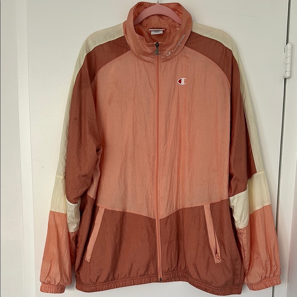 Vintage Champion Colorblock Windbreaker Jacket